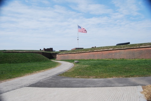 US Flag flying at Fort McHenry